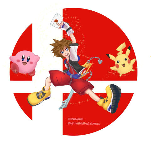 Sora's In Smash! Celebratory Illustration